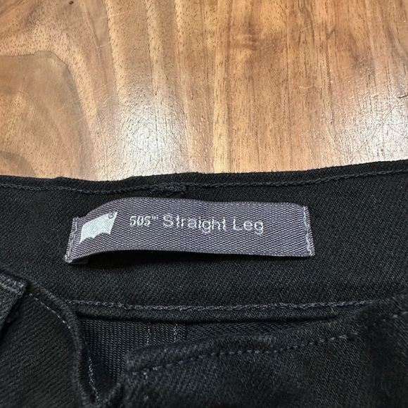 Levi’s 505 Women’s Denim Black Straight Leg Jeans Size 28 NWT - Picture 8 of 8